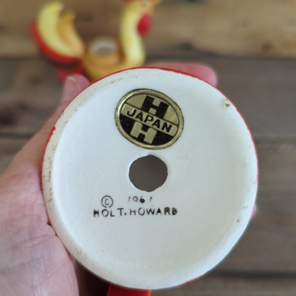 Vintage 1960 Coq Rouge by Holt-Howard Candle Holders Set of Two - Picture 8 of 11